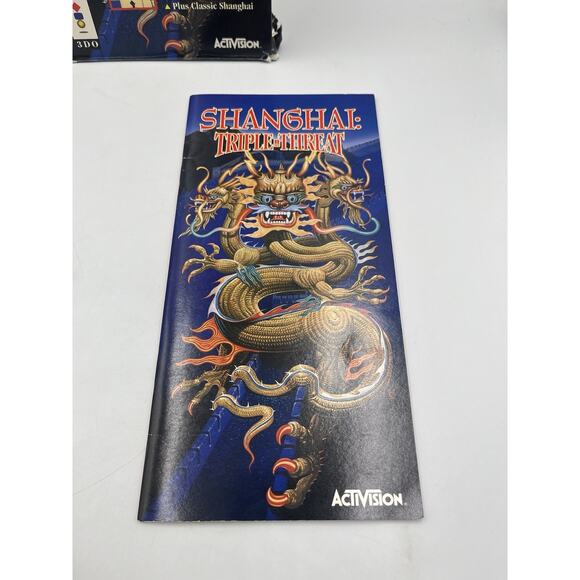 Shanghai Triple Threat 3DO Video Game Long Box Complete CIB - Picture 12 of 16